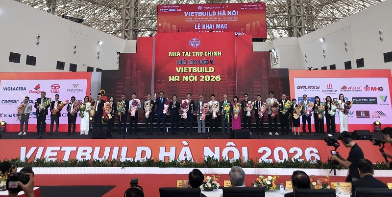 Khai mạc VIETBUILD Hà Nội 2026: Hơn 2.500 gian hàng hội tụ công nghệ xây dựng mới